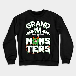 Grandma of monsters-Halloweenshirt Crewneck Sweatshirt